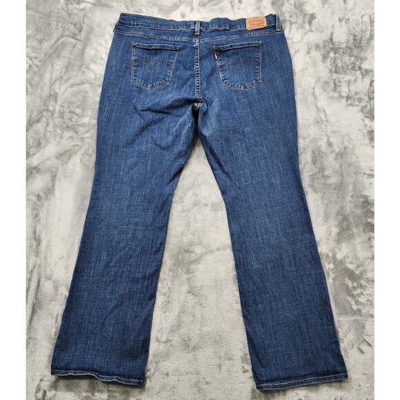 Levi's Jeans Womens 22W Blue Classic Bootcut Stretch Denim Boho Western Casual - Picture 3 of 15